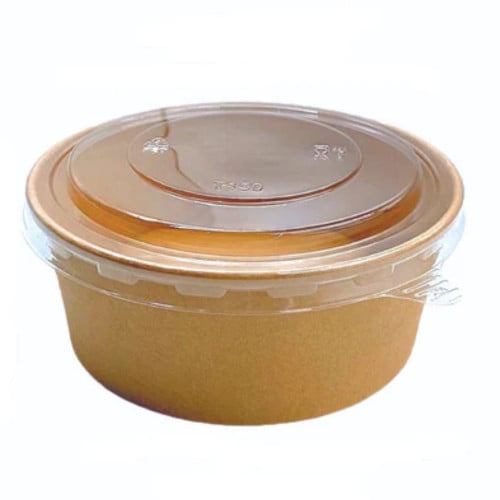 750ml Kraft Bowl w/PP Lid(CRI-0058)