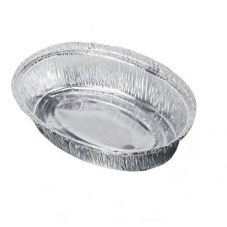 1650ml Aluminum Foil Containers with Board Lids (Oval Shape)(SP-0026)