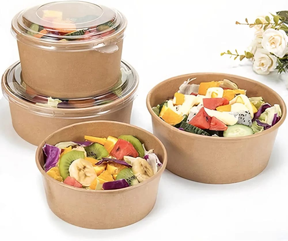 Round Shape Kraft Salad Box(SP-0044) Round Shape Kraft Salad Box(SP-0044)