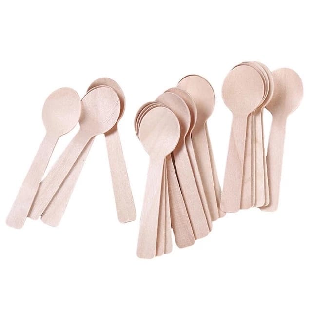 Wood Yogurt Spoons (50pc per Pack)(SP0075) Wood Yogurt Spoons (50pc per Pack)(SP0075)