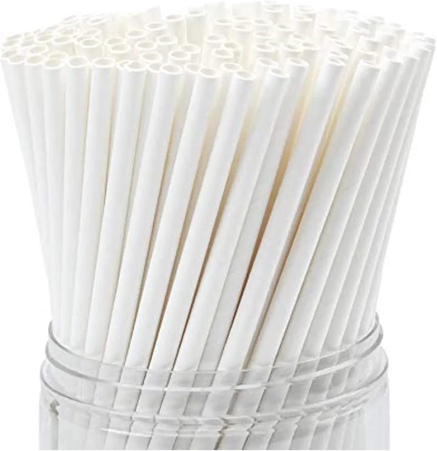 Drinking Paper Straws 8" (100pc per Pack)(SP0077) Drinking Paper Straws 8" (100pc per Pack)(SP0077)